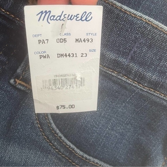 Madewell 10-Inch Roadtripper Jeans Size 23 - Picture 8 of 11
